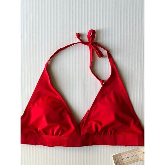 Peyton & Parker Triangle Bikini Swimsuit Top Barbados Cherry Size S - Picture 5 of 10